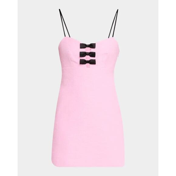 Loveshackfancy Adelaide Tweed Mini Dress Pirouette Pink Sz 4 - Picture 3 of 12